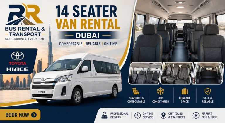 14 Seater Van rental Dubai