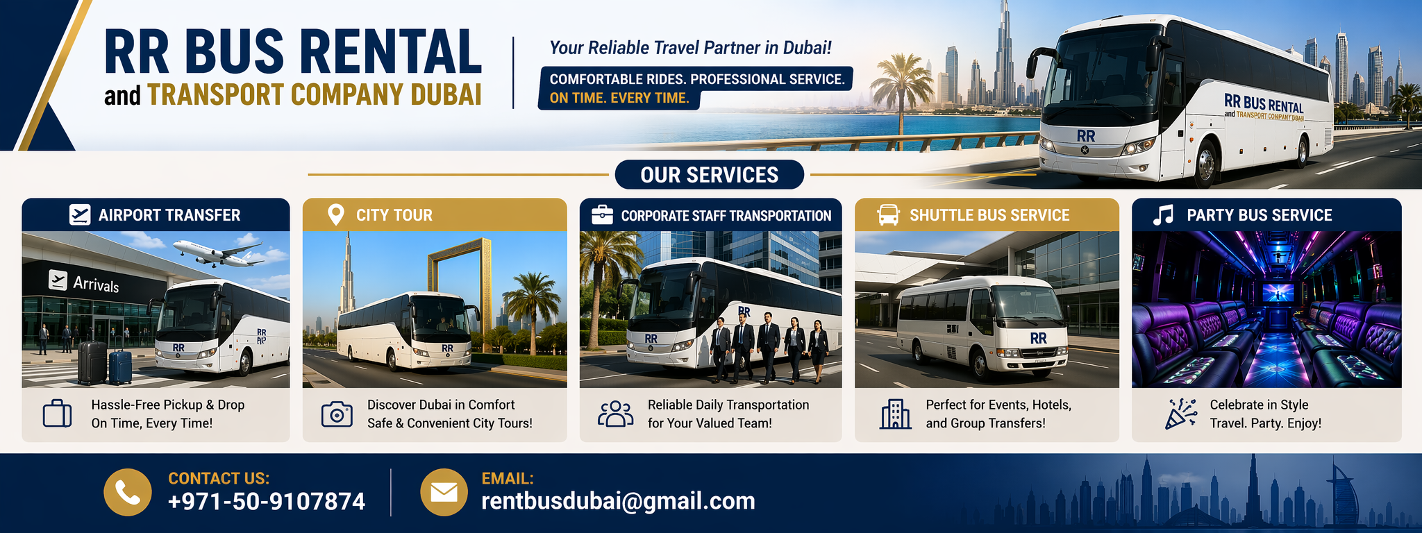 Bus rental Dubai