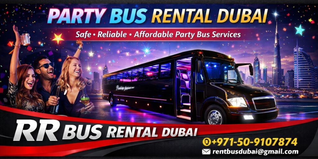 Party bus rental Dubai